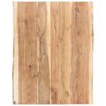 Blat de masă, 60x(50-60)x3,8 cm, lemn masiv de acacia GartenMobel Dekor