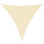 Pânză parasolar, crem, 3x3x3 m, HDPE, 160 g/m² GartenMobel Dekor