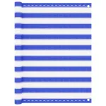 Paravan pentru balcon, albastru și alb, 120x300 cm, HDPE GartenMobel Dekor