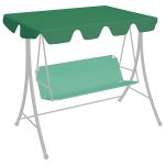 Copertină de rezervă leagăn grădină, verde, 150/130x105/70 cm GartenMobel Dekor