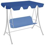 Copertină de rezervă leagăn grădină albastru 188/168x145/110cm GartenMobel Dekor