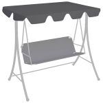 Copertină de rezervă leagăn grădină antracit 188/168x145/110cm GartenMobel Dekor