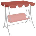 Copertină de rezervă leagăn grădină cărămiziu 188/168x145/110cm GartenMobel Dekor