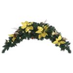 Arcadă de Crăciun cu lumini LED, verde, 90 cm, PVC GartenMobel Dekor
