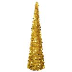 Brad de Crăciun artificial tip pop-up, auriu, 180 cm, PET GartenMobel Dekor