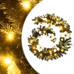 Ghirlandă de Crăciun cu lumini LED, negru, 2,7 m, PVC GartenMobel Dekor