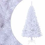 Pom de Crăciun artificial cu ramuri groase, alb, 150 cm, PVC GartenMobel Dekor
