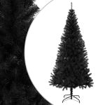 Pom de Crăciun artificial cu suport, negru, 180 cm, PVC GartenMobel Dekor