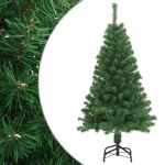 Brad de Crăciun artificial cu ramuri groase, verde, 120 cm, PVC GartenMobel Dekor
