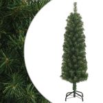 Brad de Crăciun artificial slim cu suport, verde, 120 cm, PVC GartenMobel Dekor
