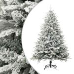 Pom de Crăciun artificial cu zăpadă, verde, 180 cm, PVC & PE GartenMobel Dekor