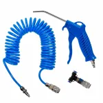 Pistol aer curatat praful cu furtun spiralat Ø6mm Albastru Garage AutoRide