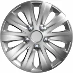 Set capace roti auto Cridem Rapide NC 4buc - Argintiu/Crom - 14'' Garage AutoRide