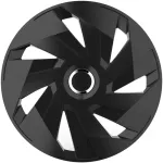 Set capace roti auto Cridem Vector RC 4buc - Negru/Crom - 14'' Garage AutoRide
