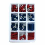 Set terminale electrice Carpoint 100buc - Rosu/Albastru Garage AutoRide