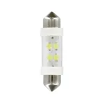 Bec tip LED 24V sofit cu 4 leduri 11x38mm SV85-8 2buc - Alb Garage AutoRide