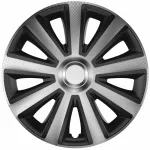 Set capace roti auto Cridem Aviator Carbon 4buc - Argintiu/Negru - 16'' Garage AutoRide
