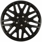 Set capace roti auto Cridem Dakar NC 4buc - Negru/Crom - 17" Garage AutoRide
