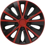 Set capace roti auto Cridem Rapide 4buc - Rosu/Negru - 16'' Garage AutoRide