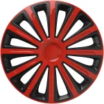 Set capace roti auto Cridem Trend 4buc - Rosu/Negru - 15'' Garage AutoRide
