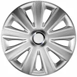 Set capace roti auto Cridem Aviator Carbon RC 4buc - Argintiu/Crom - 14'' Garage AutoRide