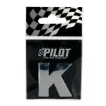 Autocolant 3D crom Type-3 (28mm) litera - K Garage AutoRide