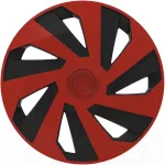 Set capace roti auto Cridem Vector 4buc - Rosu/Negru - 15'' Garage AutoRide