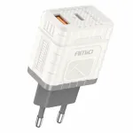 Incarcator retea Amio cu 2 porturi USB-A si USB-C 30W Quick Charge tehnologie GaN 230V Garage AutoRide