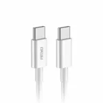 Cablu de date si incarcare USB Type-C la tip USB Type-C 60W 100cm FullLINK Amio Alb Garage AutoRide