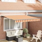 Cort electric retractabil Galben și portocalie 300x250 cm GartenMobel Dekor
