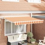 Cortina Retractabilă Manual Albastru Marin 350x200 cm GartenMobel Dekor