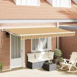 Cortina Retractabilă Manual Albastru Marin 400x200 cm GartenMobel Dekor