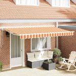 Cortina Retractabilă Manual Albastru Marin 400x200 cm GartenMobel Dekor