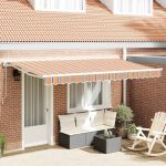 Cortina Retractabilă Manual Albastru Marin 400x200 cm GartenMobel Dekor