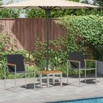 Set dining pentru exterior 3 pcs Lemn masiv de tec GartenMobel Dekor