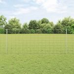 Piloni  22 buc Canale U 100 cm Oțel galvanizat GartenMobel Dekor