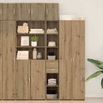 Cabinet de Stocare Subțire Stejar Artisan 30x42.5x225 cm Lemn Prelucrat GartenMobel Dekor
