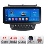 Navigatie Honda Accord 2004-2008 K-accord Edotec 4+64 12.3 inch Incell 1K android Wifi 5Ghz gps internet  Q CarStore Technology