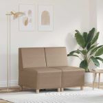 Scaune canapea 2 pcs Cappuccino 55 x 74 x 82 cm GartenMobel Dekor