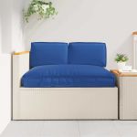 Set de perne pentru palet cu pernă 3 pcs Albastru regal GartenMobel Dekor