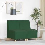Sofa Chiar 2 pcs Verde junglă 55 x 74 x 82 cm GartenMobel Dekor