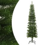 Brad de Crăciun artificial slim cu suport, 210 cm, PE GartenMobel Dekor