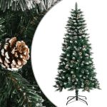 Brad de Crăciun artificial cu suport, verde, 120 cm, PVC GartenMobel Dekor