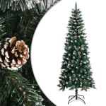 Brad de Crăciun artificial cu suport, verde, 210 cm, PVC GartenMobel Dekor