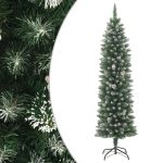 Brad de Crăciun artificial slim cu suport, 210 cm, PVC GartenMobel Dekor