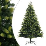 Brad de Crăciun artificial cu suport și balamale, 120cm GartenMobel Dekor
