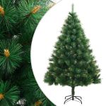 Brad de Crăciun artificial cu suport și balamale, 150 cm GartenMobel Dekor