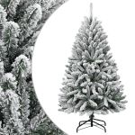 Brad de Crăciun artificial cu balamale și zăpadă pufoasă 150 cm GartenMobel Dekor
