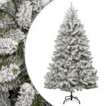 Brad de Crăciun artificial cu balamale și zăpadă pufoasă 180 cm GartenMobel Dekor