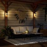 Felinare solare de perete de exterior 4 buc. alb GartenMobel Dekor